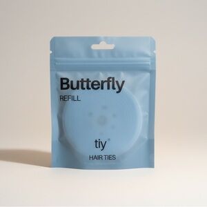 TIY Hair Ties Butterfly Refill Baby Blue Elastic Cords